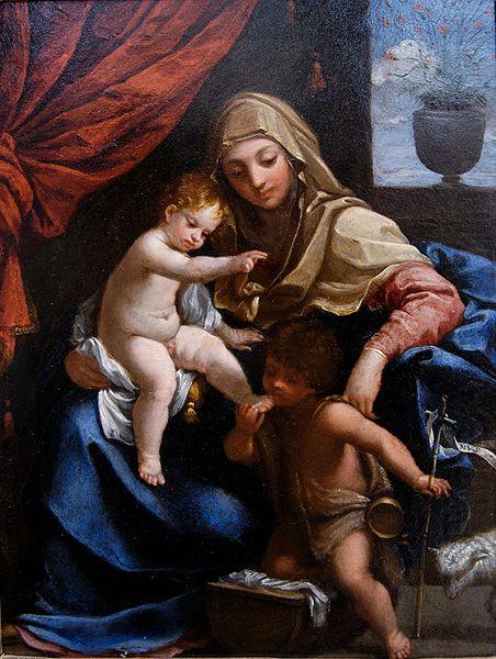 Guido Reni Madonna with Child and St. John the Baptist china oil painting image
